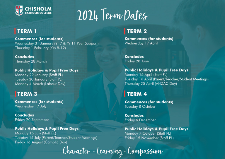 2024 Term Dates Chisholm Catholic College